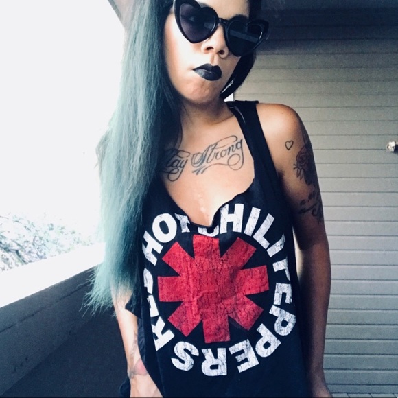 Hot Topic Tops - Red Hot Chili Peppers DIY Tank Top